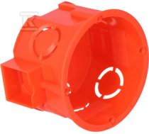 Flush-mounted box ONNLINE PRO PK-60F connection plate, red, IP 20