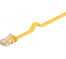 Goobay Kabel krosowy płaski patchcord U/UTP kat.6 żółty 1m (96402)