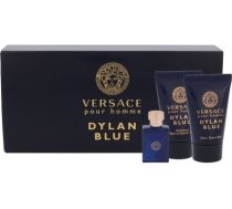 Versace Pour Homme Dylan Blue Komplekts Vīriešiem Edt 5 Ml + Dušas Gēls 25 Ml + Losjons Pēc Skūšanās 25 Ml