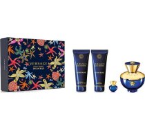 Versace Versace Pour Femme Dylan Blue Komplekts Ūdens Parfimēts Aerosols 100ml + Miniatura ūdens Perfumowanej 5ml + Dušas Gēls 100ml + Losjons ķermeņa 100ml