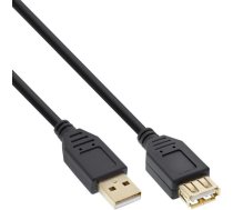 Kabelis Usb Inline Usb-a - Usb-a 1.5 M Melns (34615s)