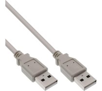 Kabelis Usb Inline Usb-a - Usb-a 1 M Pelēks (34310h)