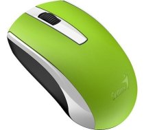 Pele Genius Genius Pele Eco-8100, 1600dpi, 2.4 [ghz], Optiskais, 3kl., Bezvadu Usb, Zaļš, Iebūvēts Akumulators