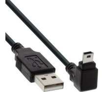 Kabelis Usb Inline Usb-a - Miniusb 2 M Melns (34220)