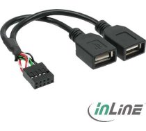 InLine USB zew. - USB wew., Czarny (33440M)