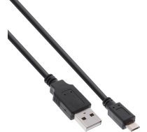 Kabelis Usb Inline Usb-a - Micro-b 1.8 M Melns (31718q)