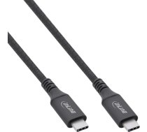 Kabelis Usb Inline Usb-c - Usb-c 0.5 M Melns (35906a)