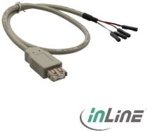 Inline Usb Zew. - Usb Wew., 0.4m, Pelēks (33440l)