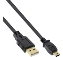 Kabelis Usb Inline Usb-a - Miniusb 3 M Melns (31830f)
