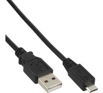 Kabelis Usb Inline Usb-a - Microusb 2 M Melns (31720)