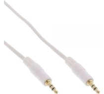 Kabelis Inline Jack 3.5mm - Jack 3.5mm 2m Balts (99942w)