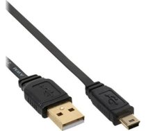 Kabelis Usb Inline Usb-a - Miniusb 2 M Melns (31820f)