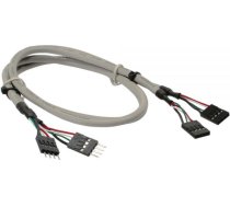 Inline Usb 4 Pin - Usb 4 Pin, 0.6m, Pelēks (33440j)