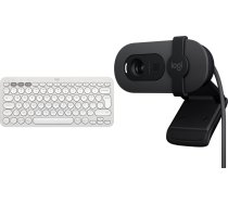 Tastatūra Logitech Pebble Keys 2 K380s (920-011852) + Brio 100 (960-001585)