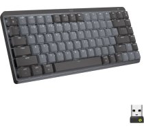 Tastatūra Logitech Logitech Master Series Mx Mechanical Mini - Tastatur - Hinterleuchtet - Kabellos - Bluetooth Le - Qwertz - Schweiz - Tastenschalter: Tactile Quiet - Graphite