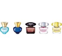 SET MINIATUR VERSACE Crystal Noir EDT 5ml + Dylan Turquoise EDT 5ml + Yellow Diamond EDT 5ml +  Bright Crystal 5ml +  Pour Femme Dylan Blue Parfum 5ml