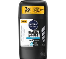 Nivea_men Black&white Invisible Fresh Antiperspirants Zīmuļveida 50ml