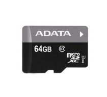 Atmiņas Kartes Adata  Premier Uhs-i 64 Gb, Microsdxc, Flash Memory Class 10, Sd Adapteris