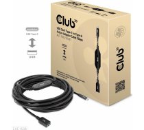 Kabelis Usb Club 3d Usb-a - Usb-c 10 M Melns (cac-1538)