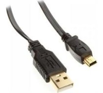 Kabelis Usb Inline Usb-a - Miniusb 5 M Melns (31850f)