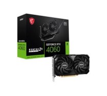 Grafiskās karte / Video kartes MSI  Graphics Card||NVIDIA GeForce RTX 4060|8 GB|GDDR6|128 bit|PCIE 4.0 8x|Dual Slot Fansink|1xHDMI|3xDisplayPort|RTX4060VEN2XBLK8GOC