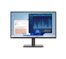 Monitors Lenovo  ThinkVision T27p-30 27 ", IPS, 4K, 3840 x 2160, 16:9, 4 ms, 350 cd/m², Black, 60 Hz, HDMI ports quantity 1