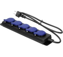 Orno Pagarinātājs Darba Bryzgoszczelny Ip44, 5 Kontaktligzdas 2p+z Ip44, Kabelis Gumijas, H05rr-f 3x1,5mm?, Garums 3m