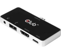 Stacija/replikators Club 3d 4in1 Usb-c (csv-1591)