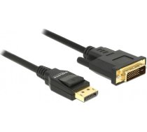 Kabelis Delock Displayport - Dvi-d 3m Melns (85314)