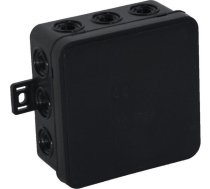 Viplast Kārba Virsmas tukšs 12 Wlotów Viplast V6 Klik Melna Ip54 85x85x41mm 036-05