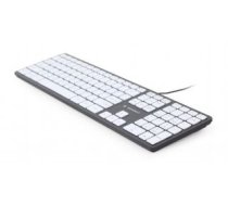 Datora tastatūra Gembird  KEYBOARD MULTIMEDIA USB ENG/CHOCOL. KB-MCH-02-BKW