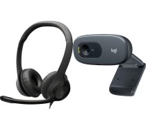 Austiņas Logitech H390  (981-000406) + C270 (960-001063)