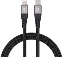 Kabelis Usb Blue Star Blue Star Kabelis Ar Apvalku 2,4a Tips C Do Lightning Tfk-dc-003 1,2 M Melns