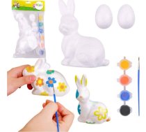 Komplekts Krāsošanas Styropianowych Ozdób Zaķis 2 Olas Krāsas Lean Toys