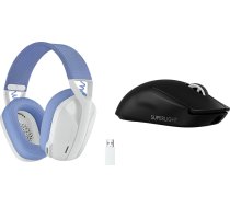 Austiņas Logitech G435 Balts (981-001074) + G Pro X Superlight 2  (910-006630)