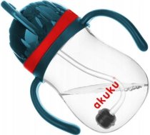 Akuku Inovatīvs Krūze ūdens Pudele Z Obciążoną Słomką Blue/red Akuku