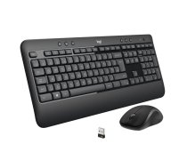 Logitech Advanced Mk540 Tastatūra Dołączona Pele Universālās Usb Qwertz Swiss Melns, Balts