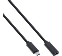 Kabelis Usb Inline Usb-c - Usb-c 0.5 M Melns (35776)