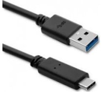 Kabelis Usb Qoltec Usb-a - Usb-c 1.8 M Melns (50363)