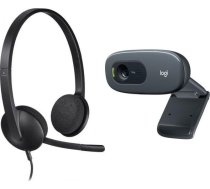 Austiņas Logitech H340  (981000475) + C270 (960-001063)