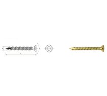 Skrūve Kokam cinkots Dzeltens Torx Pfs+ T20 4.0*16mm