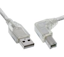 Kabelis Usb Inline Usb-a - Usb-b 3 M Caurspīdīgs (34521r)
