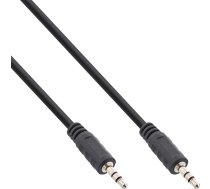 Kabelis Inline Jack 3.5mm - Jack 3.5mm 0.5m Melns (99932d)