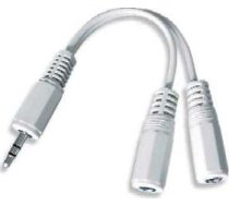 Kabelis Gembird Jack 3.5mm - Jack 3.5mm X2 0.1m Balts (cca415w)