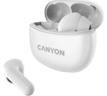 Austiņas Canyon Canyon Tws-5, Bluetooth Headset, With Microphone, Bt V5.3 Jl 6983d4, Frequence Response:20hz-20khz, Battery Earbud 40mah*2+charging Case 500mah, Type-c Cable Length 0.24m, Size: 58.5*52.91*25.5mm, 0.036kg, White