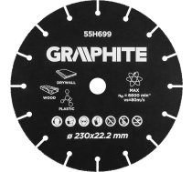 Graphite Griešanas Disks Hm Kokam Un Plastmasas 230 X 22.2 Mm 55h699 Graphite