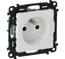 Legrand Ligzda Valena Life 2p+z 16a 250v Z Przesłoną Skrūvju Spailes Balts (753184)