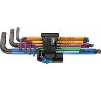 Wera Atslēga Sešstūrveida 950/9 Hex-plus Hf 1 L-key Set, Blacklaser