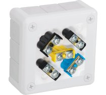 Viplast Kārba Virsmas ar skavām 12 Wlotów Viplast Vp-41 Balta Ip55 98x98x42mm 041-51