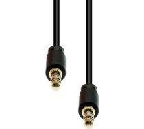 Kabelis Proxtend Mini-jack 3-pin Slim Cable M-m Black 0.5m